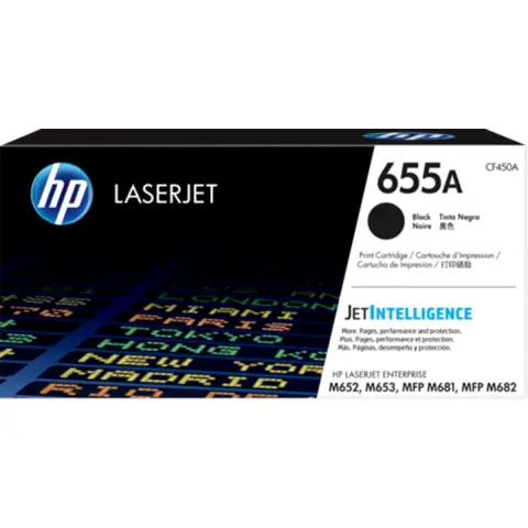 HP CF450A- Toner 655A czarny do HP Color LaserJet Enterprise M652, M653, MFP M681 ...